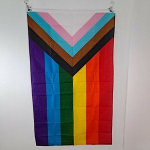 Progress Rainbow Flag Colorful LGBTQ Pride 3 X 5 OPTION 1